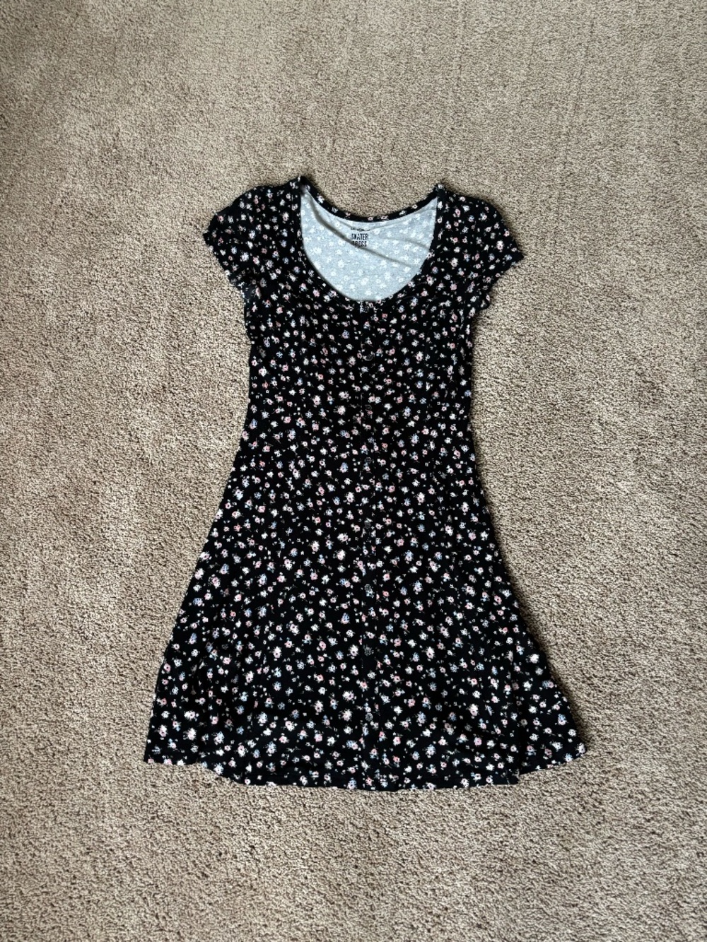 Short Black Skater Dress